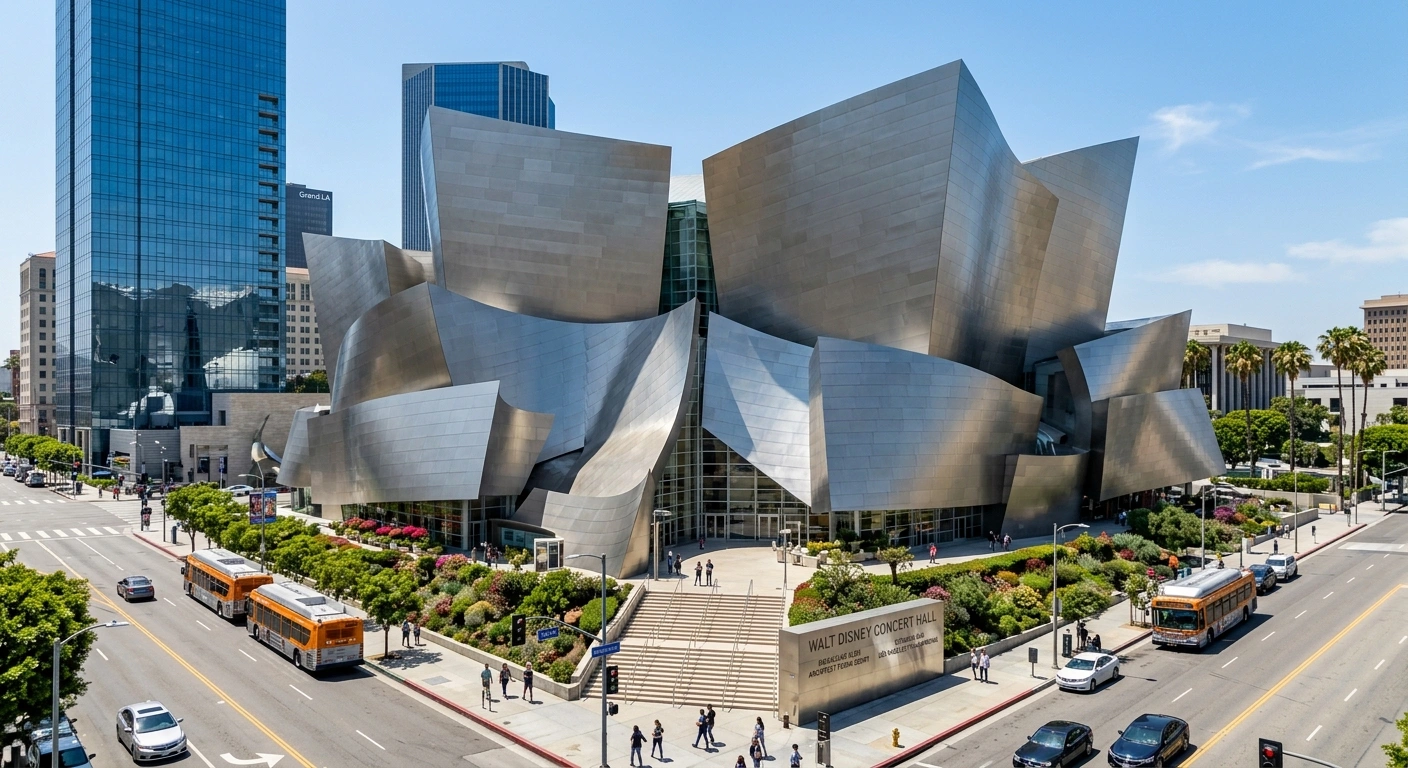 Keindahan Arsitektur Walt Disney Concert Hall yang Ikonik
