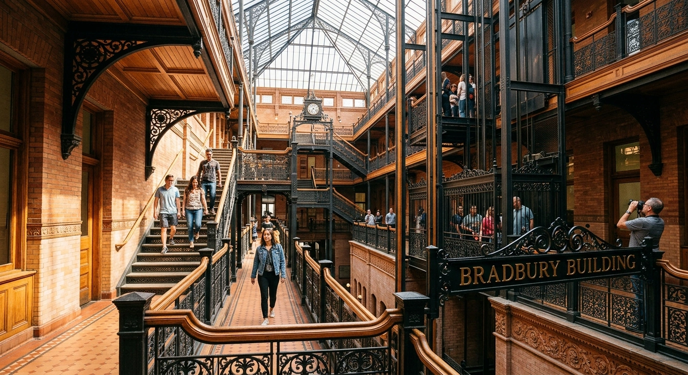 Pesona Arsitektur Klasik di Bradbury Building yang Bersejarah